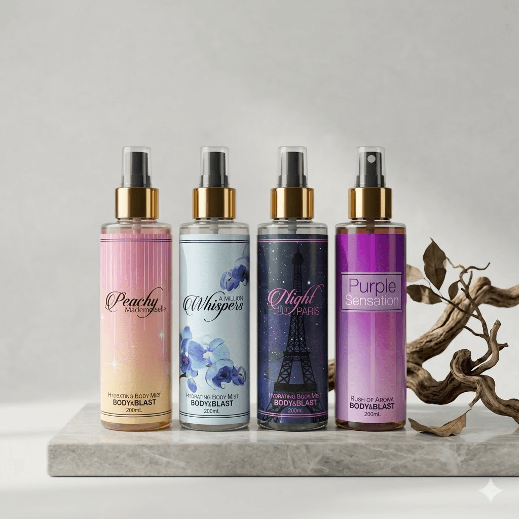 Body Mist Bundle - Pack of 4 - New