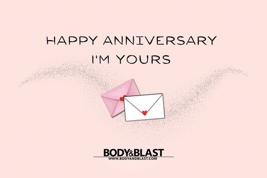 Body and Blast Happy Anniversary (pink) - Greeting Card Body and Blast Cards