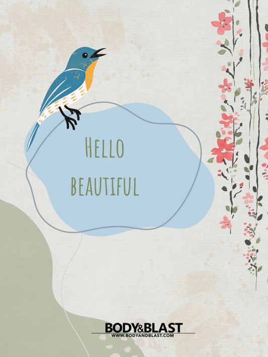 Body and Blast Hello Beautiful - Greeting Card Body and Blast Cards