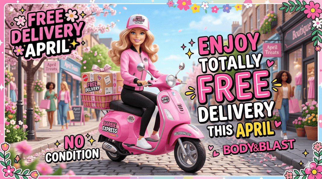 Increasing fuel charges - Body and Blast offers Free Delivery