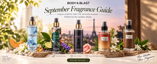 Best September fragrances in Pakistan – Body & Blast body mists and men's colognes