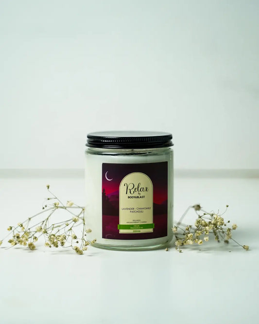 Relax Candle 200g - Lavender Chamomile Patchouli