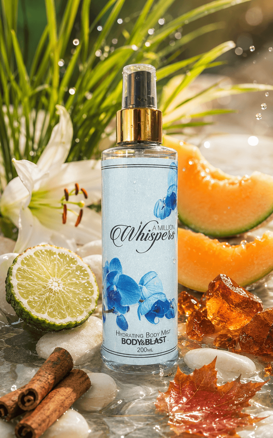 A million whispers of luxury fragrance echo of freshness