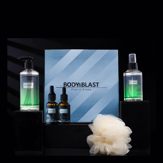 Body and Blast AcquaDolce and Beard Gift Box – 30% Off: Beard oil, cologne, wash, serum