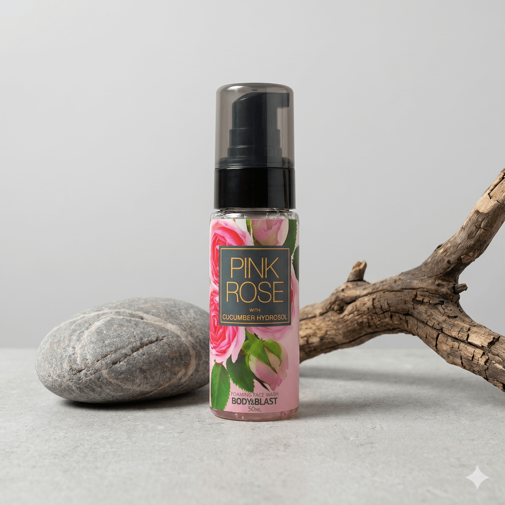 Face Wash - Pink Rose with Cucumber Hydrosol - 50ml