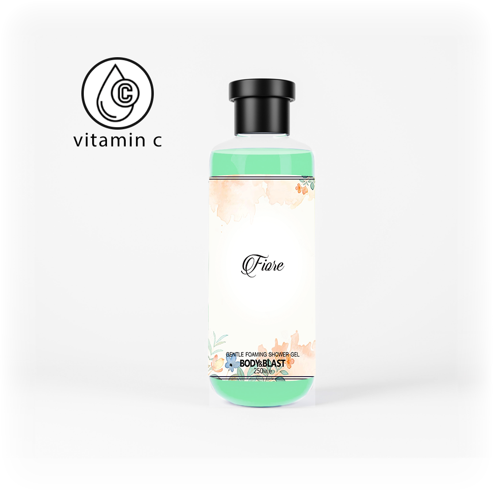 Gentle Foaming Shower Gel - Fiore 250ml with Vitamin C