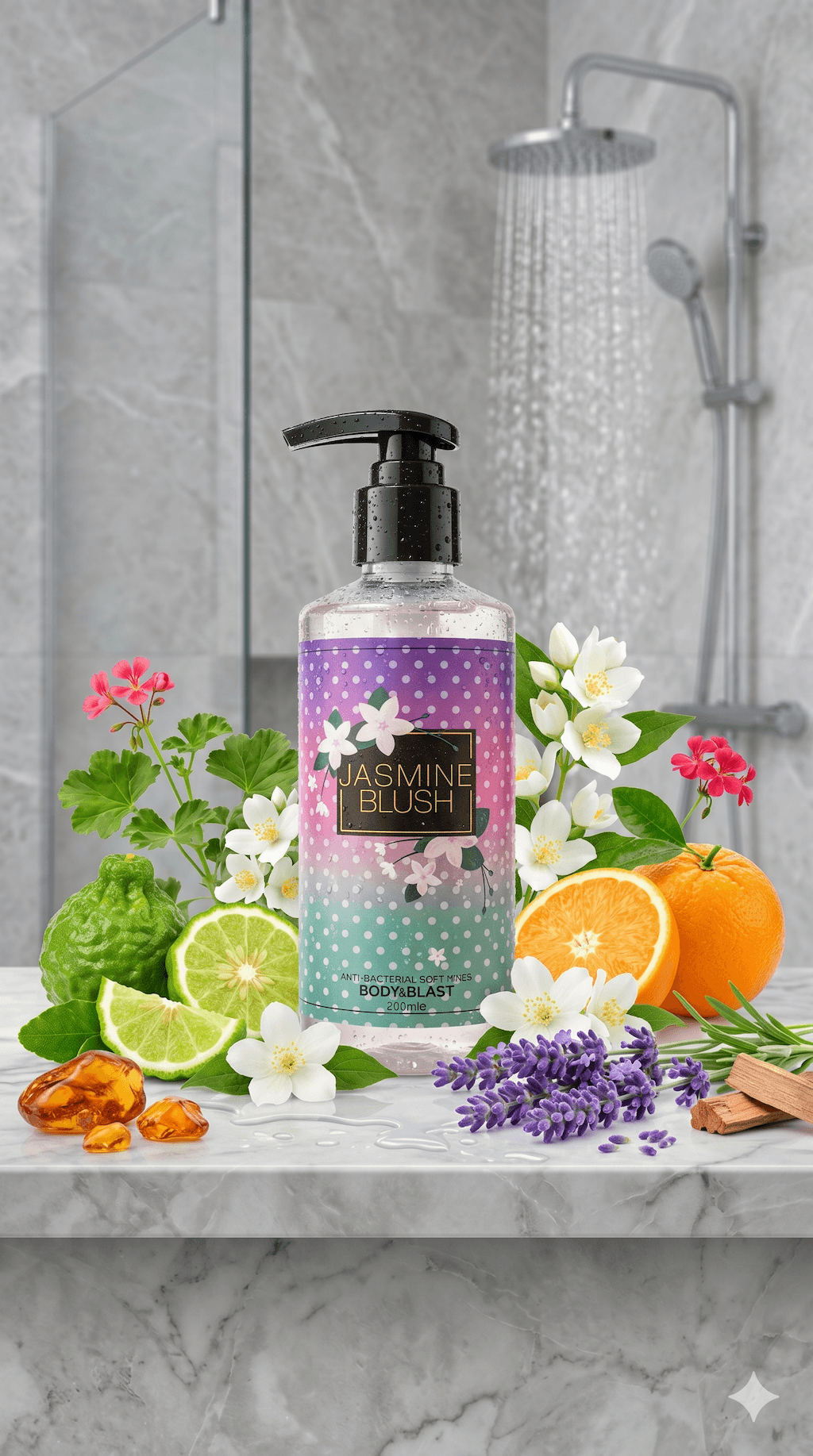 Anti-Bacterial Soft Wash - Jasmine Blush 200ml