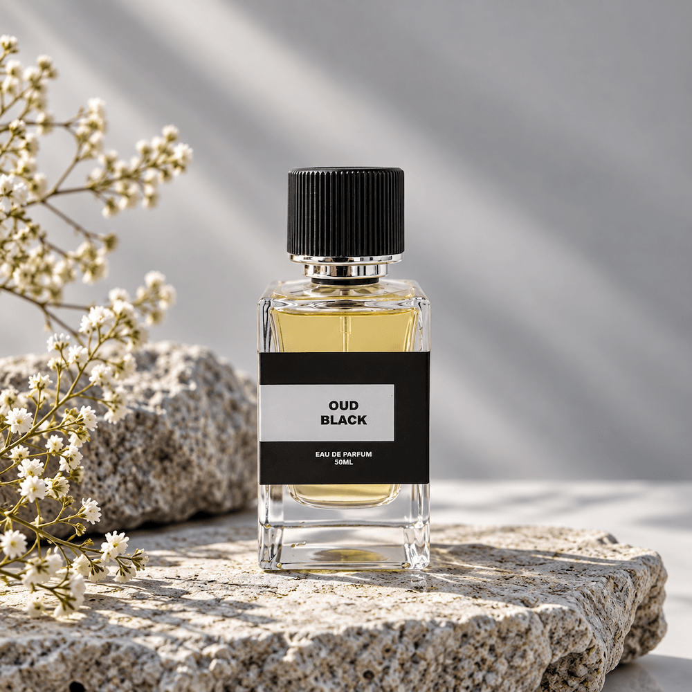 Body & Blast Oud Black Perfume 50ml with raspberry, spicy and woody fragrance notes