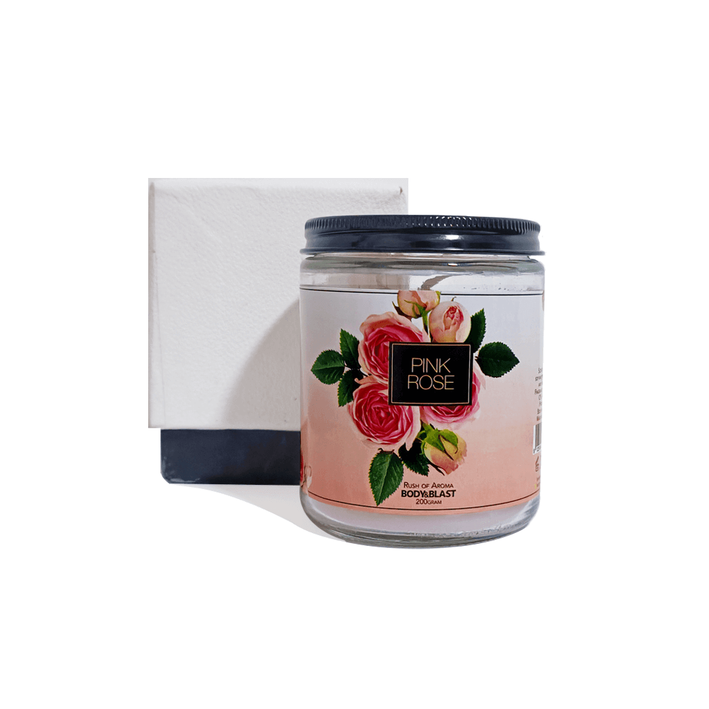 Scented Candle - Pink Rose - 200gram