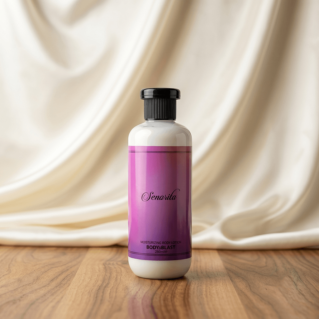 Senorita body lotion large squeeze bottle long lasting Moisturizing and fragrance