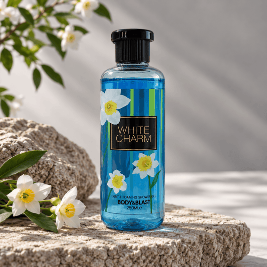 A niche fragrance shower gel 250ml blue gel in premium packing 