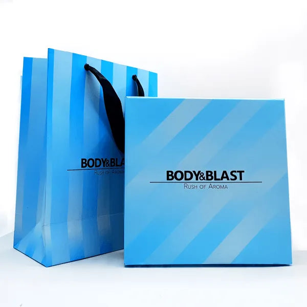 Body and Blast - Blue Gift Box & Bag (EMPTY BOX )